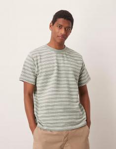 Футболка Selected Homme трикотажная в зеленую полоску