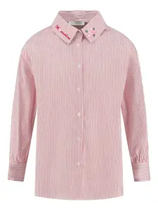 Рубашка в полоску Monnalisa, розовый