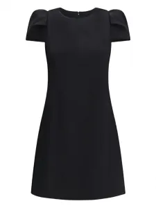 Повседневное платье с пышными рукавами Alexander McQueen, черный