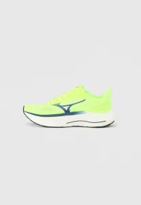 Кроссовки для бега по шоссе wave inspire 22 Mizuno, Lightning Yellow/Dazzling Blue/Dazzling Blue