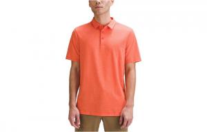 Футболка поло Evolution Lululeman, смешанный цвет глубокий роскошный стиль/HEATHERED DEEP LUXE