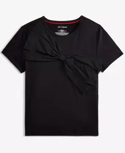 Детский топ с аппликацией в виде банта для девочек 5-20 Epic Threads, черный