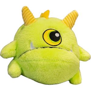 Мягкая плюшевая игрушка монстр разноцветная, высота 16см Fluffy bear, зеленый