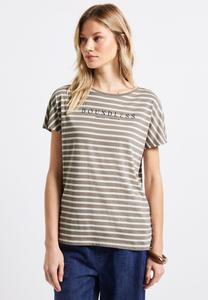 Футболка с принтом Street One, серый