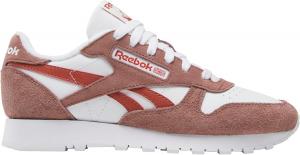 Кроссовки Reebok Classic Leather для мужчин, белый/красный