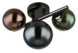 Светодиодная настенная лампа Globo, 28x20x19 см, серый/зеленый/бензиновый/бронзовый