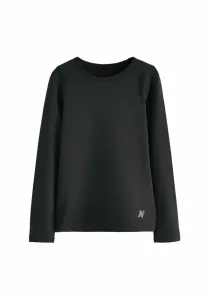 Рубашка с длинным рукавом, прямого кроя. Next, Black