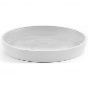 Подставка под горшок Круглая 20 Белая для использования внутри и снаружи: морозостойкая, неразбиваемая и светостойкая Ecopots, белый