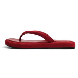 CENTRAL&KITTY Женские шлепанцы на резиновой подошве красные, цвет Red