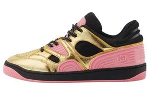 Кроссовки женские Gucci Basket, черный / золотой / розовый