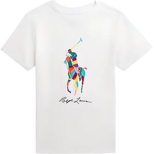 Детская футболка Polo Ralph Lauren, белый