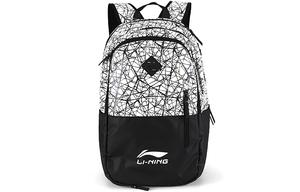LINING Полиэстеровый рюкзак унисекс черно-белый, Black White