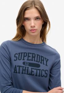 Топ с длинными рукавами ATHLETIC ESSENTIALS RINGER SLIM Superdry, синий
