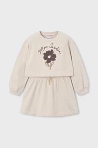 Детское платье и Толстовка Mayoral, бежевый