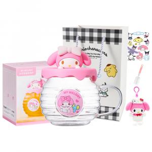 Sanrio Стаканы Melodi Glass розовые 420 мл