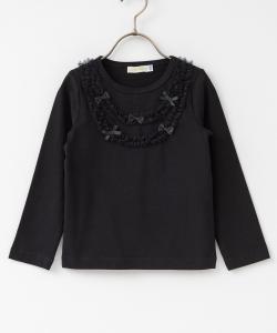 Топ/украшение из тюлевой ленты (с длинными рукавами) (140/150 см) Panpantutu, цвет Noir Black