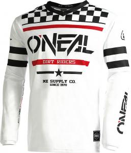 Мотокроссовая майка Oneal element squadron v.22, White/Black/Red
