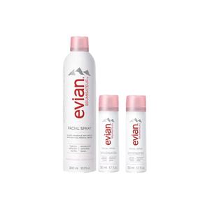 Минеральная вода увлажняющие спреи успокаивающие и восстанавливающие 300ml/300ml*2/300ml*3/300ml*4/300ml*5/400ml Evian, 300ml+50ml*2