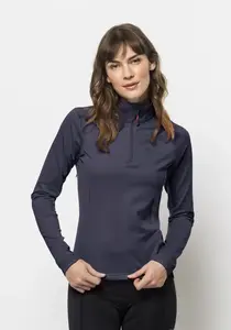 Свитер с воротником стойкой Jack Wolfskin "MOROBBIA HZ W", цвет Graphite