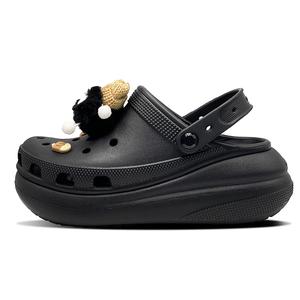 Crocs Классические платформенные клоги унисекс черные, цвет Black