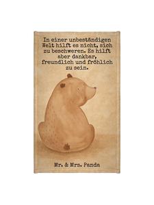 Mr. & Mrs. Panda Дизайн с изображением медведя на плече и надписью, выполненный белым цветом