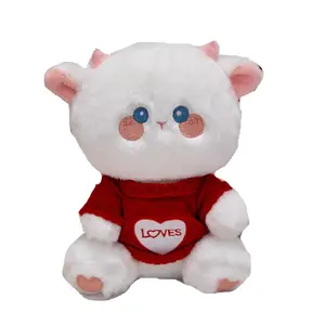 Плюшевая кукла Good Luck Lamb высотой 25см/35см Dolls and bears dance, красный