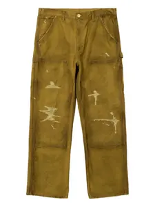 Спортивные брюки с эффектом потертости KAMIYA, желтый