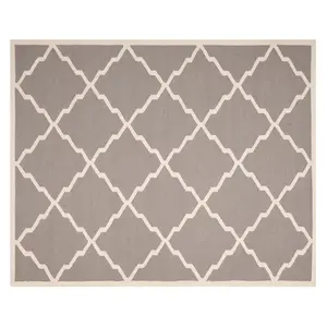 Ковер ручной работы из шерсти с неровным ромбовидным узором Dhurries Safavieh, 122x183 см