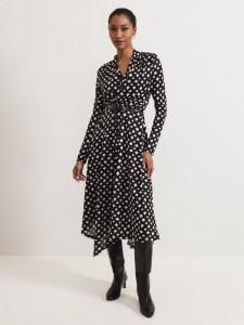 Миди-платье кейтлин с поясом Phase Eight, черный/белый