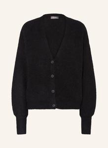 Кардиган оверсайз тора с альпакой Mos Mosh, черный