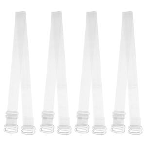 2 пары нескользящих невидимых прозрачных бретелей бюстгальтера с пластиковым крючком, прозрачный 15 мм Unique Bargains, цвет Clear