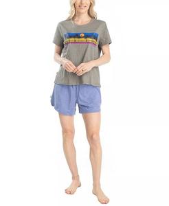 Женский комплект из футболки и коротких брюк Day Breakers Ocean Pacific, синий