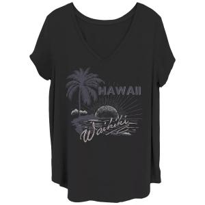 Футболка Juniors' Plus Hawaii Waikiki Beach с графическим рисунком Licensed Character