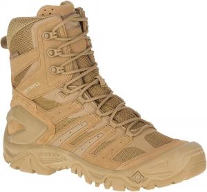 Мужские тактические водонепроницаемые ботинки Merrell Strongfield 15 см, дышащие и удобные рабочие, боевые и походные обувь, 4.5 Dark Coyote