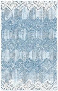 Ковер SAFAVIEH, 92 x 153 см, коллекция метро BlueIvory MET401M ручной работы алмазный премиум шерсть ковер для гостиной спальни прихожей