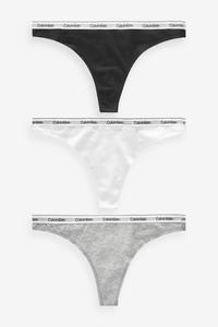 Стринги 3шт Calvin Klein, черный