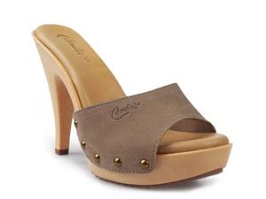 Сандалии Candie's Viviana OMG Platform Sandal, Light Taupe Suede