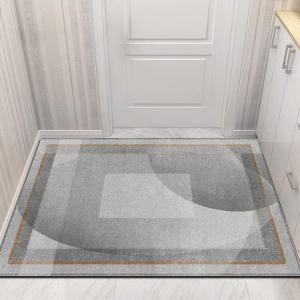 Budis Ковер 80х100 см для прихожей/ванной из искусственной кожи, водостойкий, нескользящий, на заказ