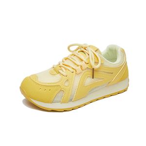 Alxnan Женские низкие кеды желтые, цвет Yellow