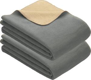 Одеяло Erwin Müller 2er-Pack 156392, 150x1x200 см цвет grau/sand