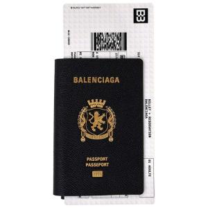 Кошелек Balenciaga Passport Long Wallet 1 Ticket, черный