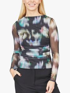 Топ с принтом Esme из сетки Sisters Point, Black/Multi