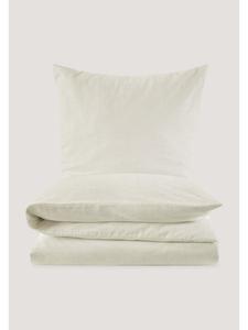 Hessnatur Комплект постельного белья Hessnatur из органического хлопка и льна натурального белого цвета