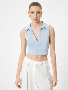 Топ Koton, светло-синий