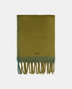 Шарф с контрастными бахромой Tintoretto, зеленый