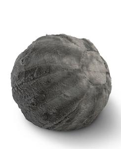 Ультрамягкая декоративная подушка в виде шарика, 25 см x 25 см Cheer Collection, серый