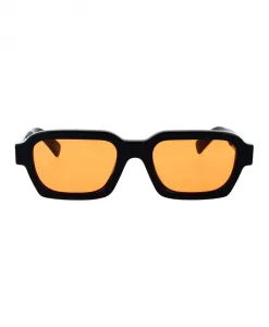 Солнцезащитные очки в итальянском геометрическом стиле, коричневые Retrosuperfuture, черный