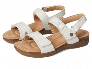 Сандалии Clarks April Clover, цвет Off White Combi Leather