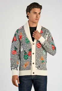 Рождественский кардиган с воротником-шалью Lindbergh, Grey