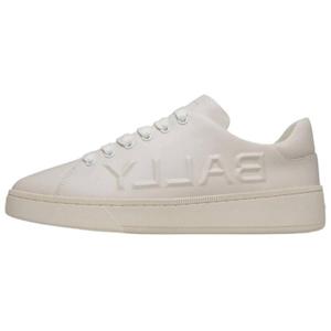Кроссовки BALLY Raise Logo-embossed Leather Trainers, белый